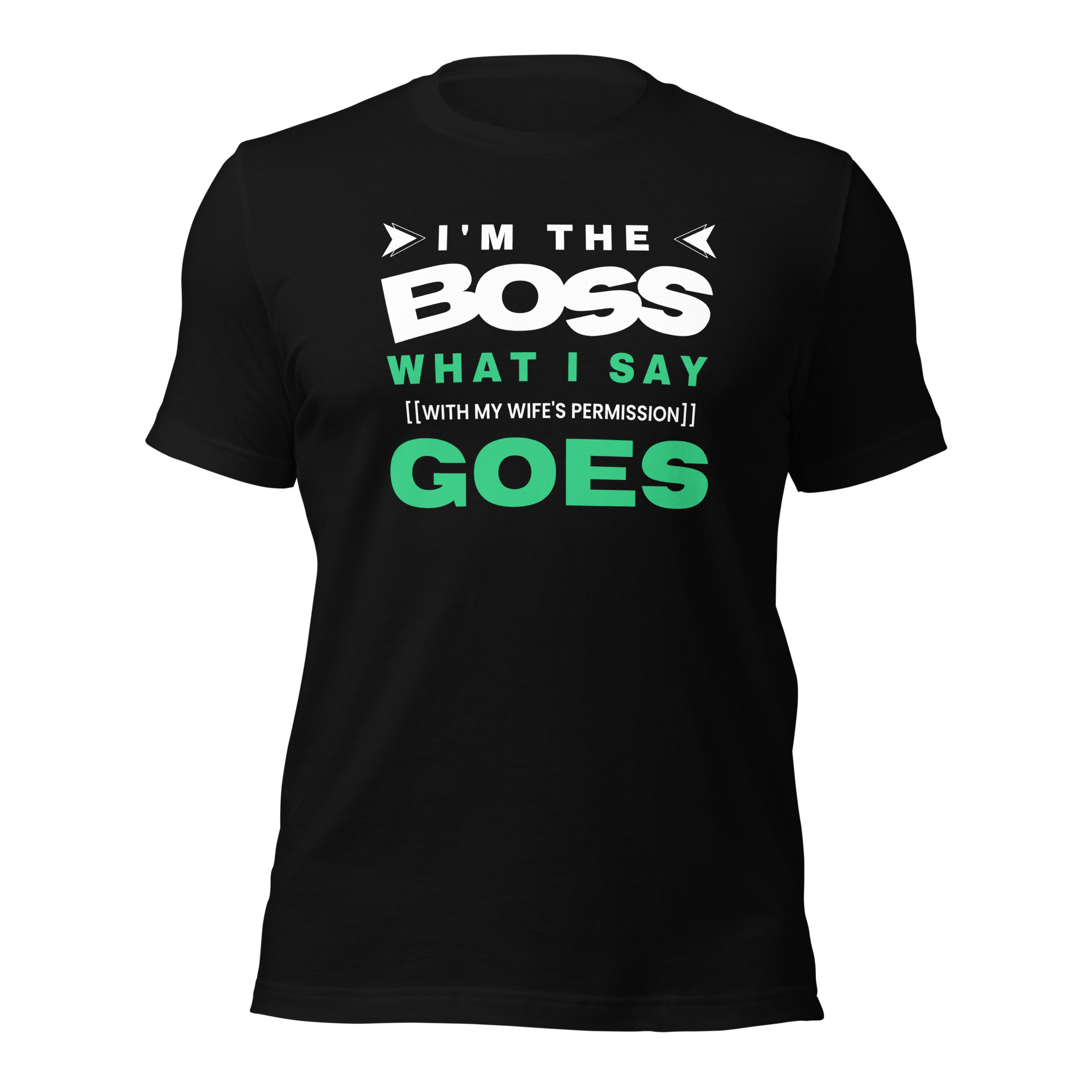 I'm the Boss What I Say Goes Funny Graphic T-Shirt