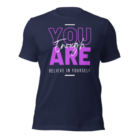 You Are Enough Graphic T-Shirt Navy